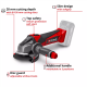 Angle grinder EINHELL TE-AG 18, 18 V, Li-ion. without battery | Einhell