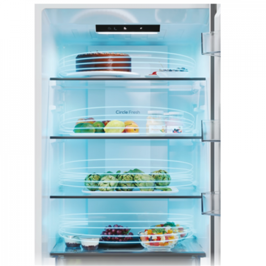 Candy Refrigerator | CNCQ2T620EW | Energy efficiency class E | Free standing | Combi | Height 205 cm | No Frost system | Fridge net capacity 289 L | Freezer net capacity 120 L | Display | 38 dB | White