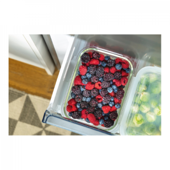 Gorenje Refrigerator | NRK6202ES4 | Energy efficiency class E | Free standing | Combi | Height 200 cm | No Frost system | Fridge net capacity 235 L | Freezer net capacity 96 L | Display | 38 dB | Grey