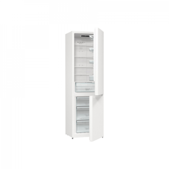 Gorenje Refrigerator | NRK6202EW4 | Energy efficiency class E | Free standing | Combi | Height 200 cm | No Frost system | Fridge net capacity 235 L | Freezer net capacity 96 L | Display | 38 dB | White