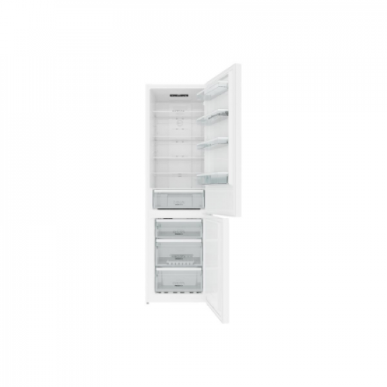 Gorenje Refrigerator | NRK6202EW4 | Energy efficiency class E | Free standing | Combi | Height 200 cm | No Frost system | Fridge net capacity 235 L | Freezer net capacity 96 L | Display | 38 dB | White