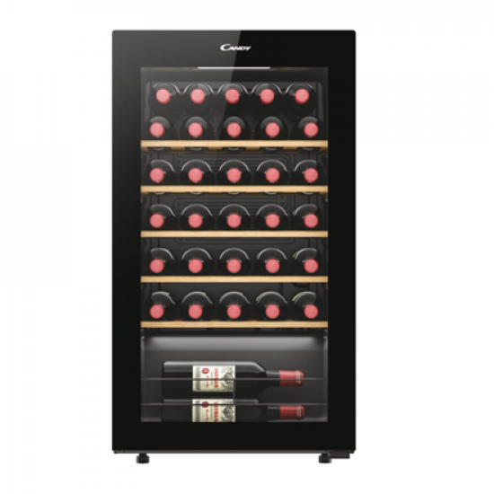 Candy | Wine Cooler | 438063 | Energy efficiency class G | Free standing | Bottles capacity 34 | Black