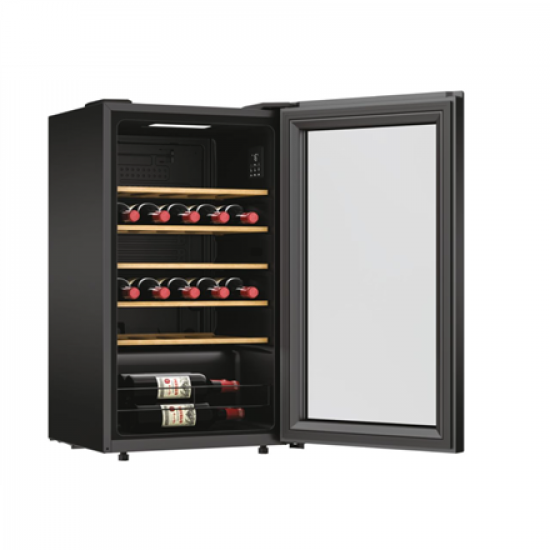 Candy | Wine Cooler | 438063 | Energy efficiency class G | Free standing | Bottles capacity 34 | Black