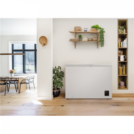 Gorenje Freezer | FH30EAW | Energy efficiency class E | Chest | Free standing | Height 84.7 cm | Total net capacity 297 L | Display | White