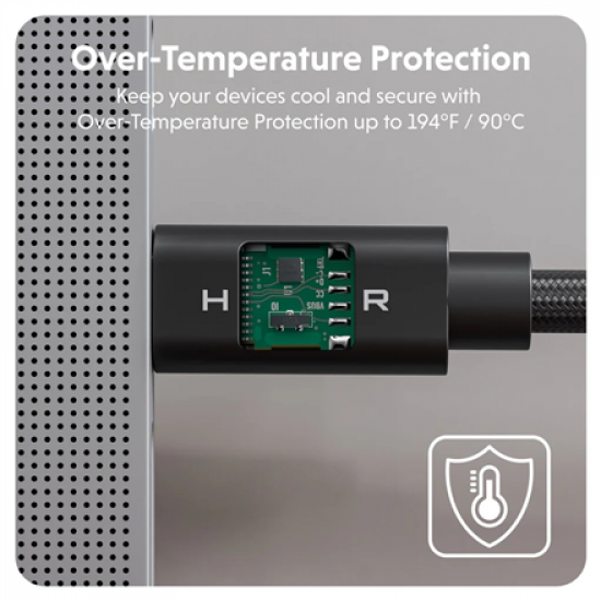 Hyper | HyperDrive Next USB4 Type-C Performance Cable, 1.2 m | HD6500BKGL