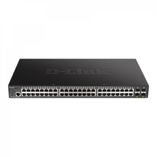 D-Link 52-Port 10-Gigabit Smart Managed PoE Switch | DGS-1250-52XMP/E | Managed