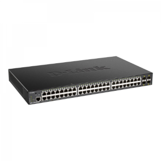 D-Link 52-Port 10-Gigabit Smart Managed PoE Switch | DGS-1250-52XMP/E | Managed