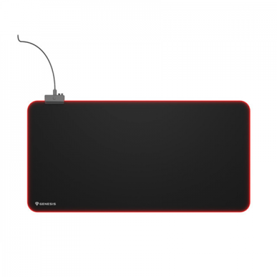 Genesis Mouse Pad | Boron 500 XXL RGB | Mouse pad | 400 x 800 x 4 mm | Black