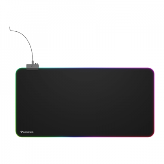 Genesis Mouse Pad | Boron 500 XXL RGB | Mouse pad | 400 x 800 x 4 mm | Black