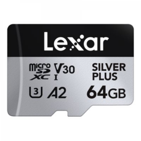 Lexar | SILVER PLUS | 64 GB | microSDXC | Flash memory class 10