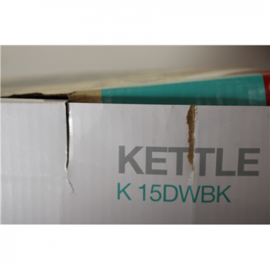 SALE OUT.  | Gorenje Kettle | K15DWBK | Electric | 2200 W | 1.5 L | Stainless steel | 360° rotational base | Black | DAMAGED PACKAGING, SCRATCHED