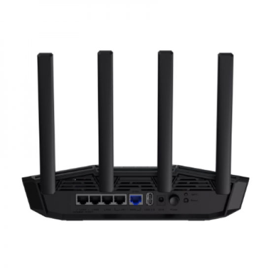 Dual-band Gaming Router | TUF-BE3600 | 802.11ax | 10/100/1000 Mbit/s | Ethernet LAN (RJ-45) ports 5 | Mesh Support Yes | MU-MiMO No | No mobile broadband | Antenna type External | 1x USB 3.2 Gen 1