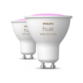 Philips Hue Smart Spotlight, 2pcs pack | GU10 | 4.2 W | Warm to cool white and color