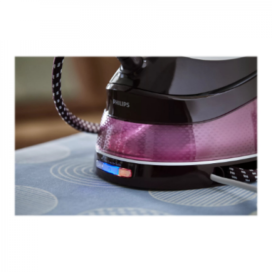 Philips Steam Station | GC7842/40 PerfectCare Compact | 2400 W | 1.5 L | 6.5 bar | Auto power off | Vertical steam function | White/Purple