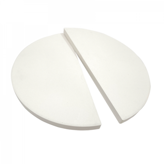 TunaBone | Half moon pizza stone for Kamado classic 26 inch grill