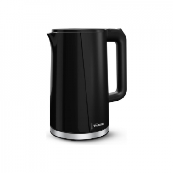 Tristar Double Walled Kettle | WK-3407 | Electric | 2200 W | 1.7 L | Plastic | 360° rotational base | Black