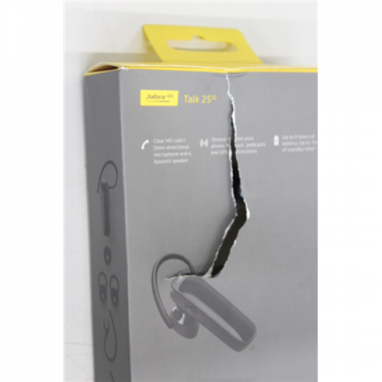 Jabra Talk 25 SE | Hands free device | Noise-canceling | 8.6 g | Black | DAMAGED PACKAGING | Volume control