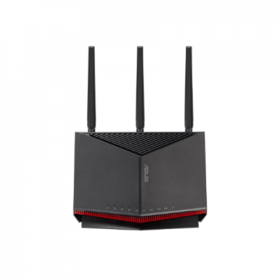 Wireless Wifi 7 Dual Band Gigabit Router | RT-BE86U | 802.11be | 6800 Mbit/s | Ethernet LAN (RJ-45) ports 5 | Mesh Support Yes | MU-MiMO No | 4G/5G | Antenna type External/Internal | 2