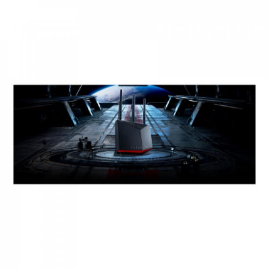 Wireless Wifi 7 Dual Band Gigabit Router | RT-BE86U | 802.11be | 6800 Mbit/s | Ethernet LAN (RJ-45) ports 5 | Mesh Support Yes | MU-MiMO No | 4G/5G | Antenna type External/Internal | 2