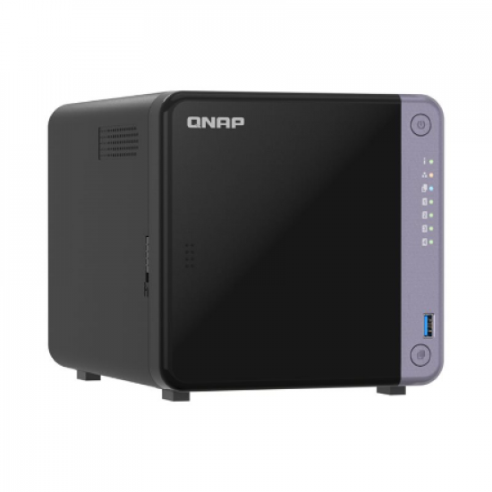 QNAP Cost-effective 4-bay 10GbE NAS | TS-432X-4G | Alpine | AL524 | Processor frequency 2 GHz | 4 GB | DDR4 SODIMM | 90W adapter (12VDC), 100-240VAC