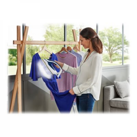 TEFAL | Steam Generator | GV9221E0 Pro Express Protect | 2600 W | 1.8 L | 7.6 bar | Vertical steam function | Calc-clean function | Blue/White