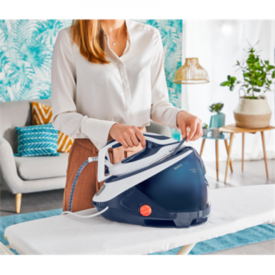 TEFAL | Steam Generator | GV9221E0 Pro Express Protect | 2600 W | 1.8 L | 7.6 bar | Vertical steam function | Calc-clean function | Blue/White