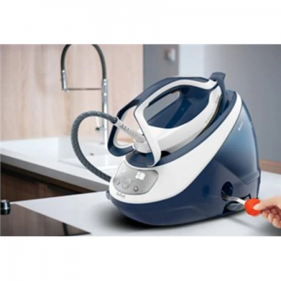 TEFAL | Steam Generator | GV9221E0 Pro Express Protect | 2600 W | 1.8 L | 7.6 bar | Vertical steam function | Calc-clean function | Blue/White
