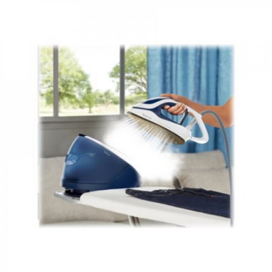 TEFAL | Steam Generator | GV9221E0 Pro Express Protect | 2600 W | 1.8 L | 7.6 bar | Vertical steam function | Calc-clean function | Blue/White