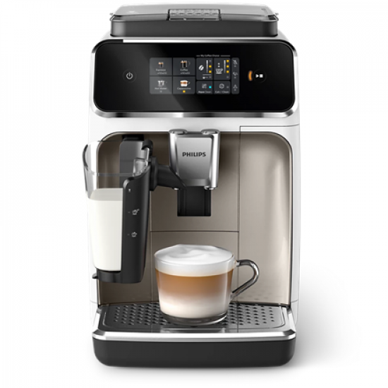 Philips Coffee maker | EP2333/40 | Pump pressure 15 bar | Built-in milk frother | Fully Automatic | 1500 W | White