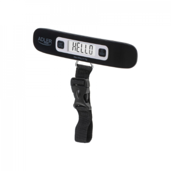 Adler | Travel Luggage Scale | AD 8190 | Maximum weight (capacity) 50 kg | Accuracy 10 g | Black
