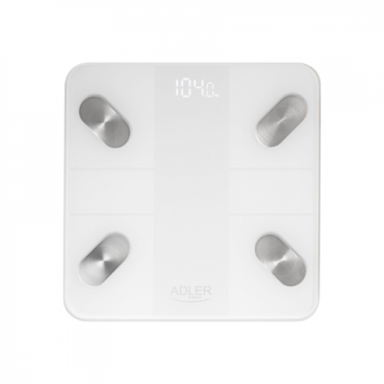 Adler | Smart Bathroom Scale | AD 8186w | Maximum weight (capacity) 180 kg | Accuracy 100 g | Body Mass Index (BMI) measuring | White