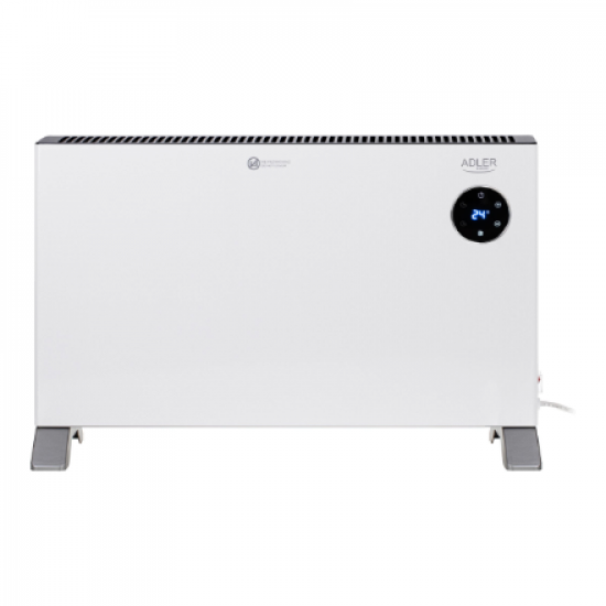 Adler Convection fan heater LCD with remote control | Convection Heater | 2000 W | Number of power levels 3 | White | IPX24
