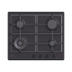 Candy Hob | CHG6BFB4WB | Gas | Number of burners/cooking zones 4 | Knobs | Black