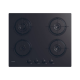 Candy Hob | CVW6BB | Gas on glass | Number of burners/cooking zones 4 | Knobs | Black