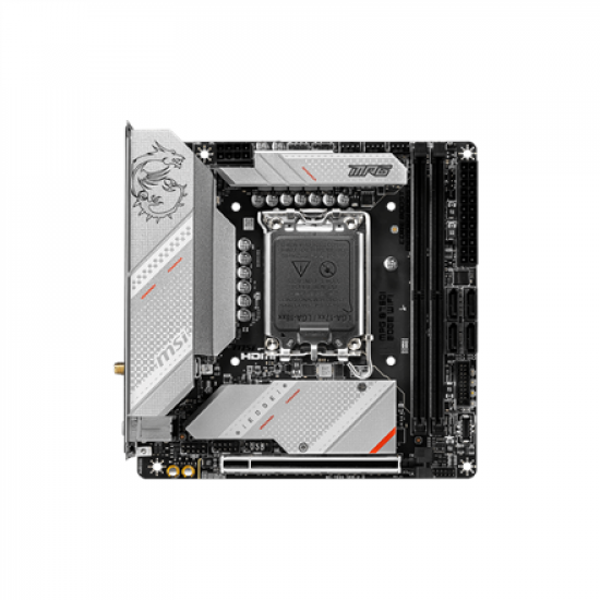 SALE OUT. MSI MPG B760I EDGE WIFI | Processor family Intel | Processor socket  LGA1700 | DDR5 DIMM | Memory slots 2 | Supported hard disk drive interfaces SATA, M.2 | Number of SATA connectors 4 | Chipset Intel B760 | Mini-ITX | REFURBISHED, WITHOUT ORIGI
