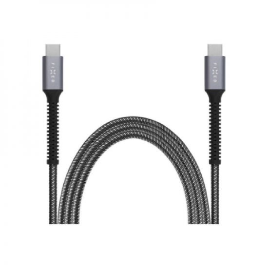 Fixed | Armor Cable USB-C/USB-C, 2 m, 240W | FIXDA-CC2-GR