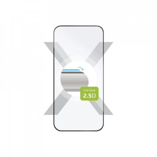 Fixed | Full Cover 2.5D | Apple | iPhone 16 Pro | Tempered Glass | Black | Screen Protector