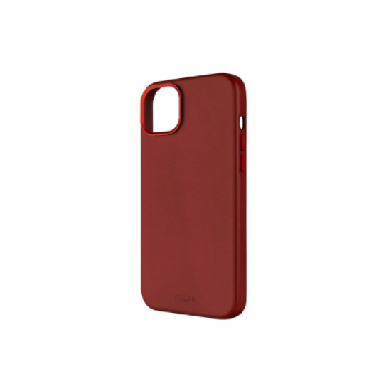 Fixed MagLeather | Back cover | Apple | iPhone 16 | Leather | Red