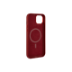 Fixed MagLeather | Back cover | Apple | iPhone 16 | Leather | Red