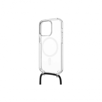 Fixed | MagPure Neck | Back Cover with Lanyard | Apple | iPhone 16 Pro | TPU | Clear, Black
