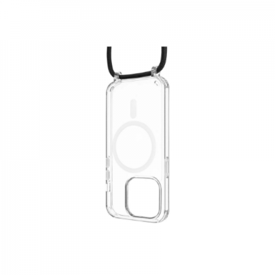 Fixed | MagPure Neck | Back Cover with Lanyard | Apple | iPhone 16 Pro | TPU | Clear, Black