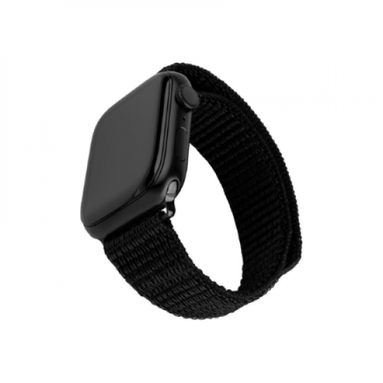 Fixed | Sporty Strap for Apple Watch 38/40/41mm | 160-210 mm | Black | Nylon