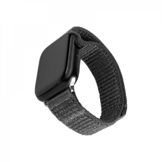 Fixed | Sporty Strap for Apple Watch 38/40/41mm | 160-210 mm | Dark gray | Nylon