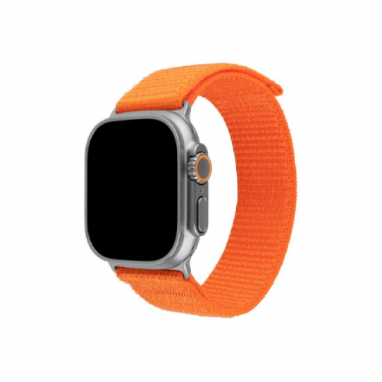 Fixed | Sporty Strap for Apple Watch Ultra 49mm | 160-210 mm | Watch strap | Orange | Nylon