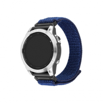 Fixed | Sporty Strap for Garmin QuickFit 22mm | 160-210 mm | Dark blue | Nylon