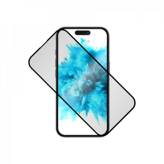 Fixed | Privacy Full Cover | Apple | iPhone 16 | Tempered Glass | Black | Screen Protector