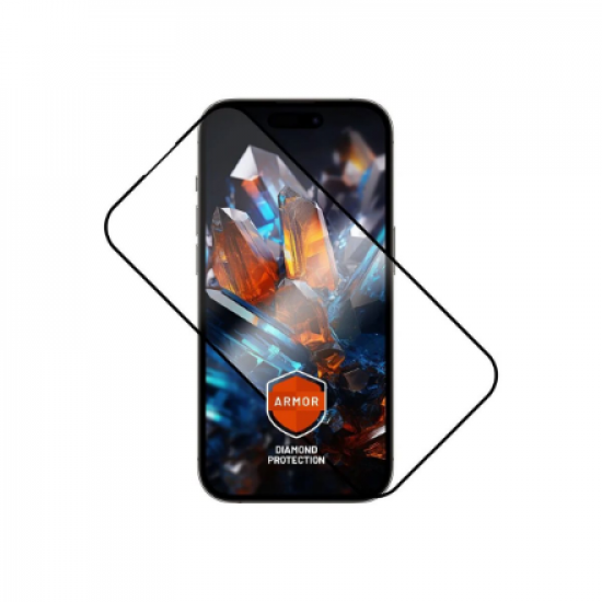 Fixed Armor | Screen protector | Apple | iPhone 15 Plus/iPhone16 Plus | Tempered glass | Black