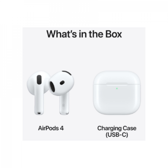Apple | AirPods 4 | Bluetooth | In-Ear | Noise canceling | Wireless | White