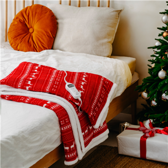 Camry | Electric Heating Throw-Blanket with Timer | CR 7441 | Number of heating levels 10 | Number of persons 1 | Remote control | 120 W | Red/White