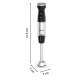 TEFAL | Hand Blender | HB671830 | Hand Blender | 1000 W | Number of speeds 20 | Turbo mode | Black/Stainless Steel